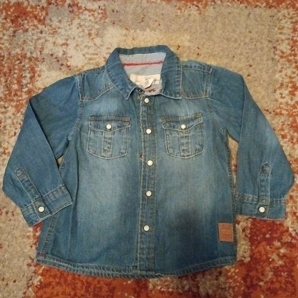 Baby boys size 12-18 months button down shirt lot - Picture 2 of 11